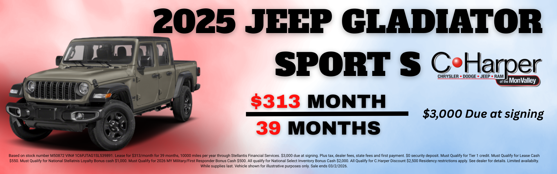 2025 JEEP GLADIATOR SPORT S