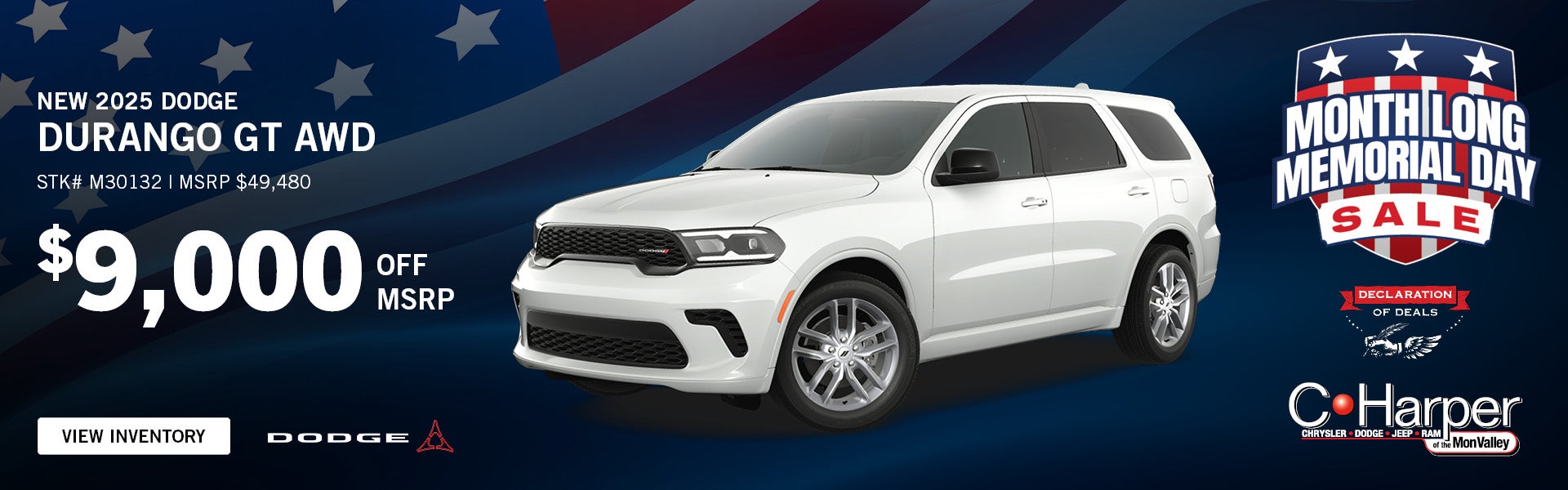 Save on a new 2025 Dodge Durango GT AWD