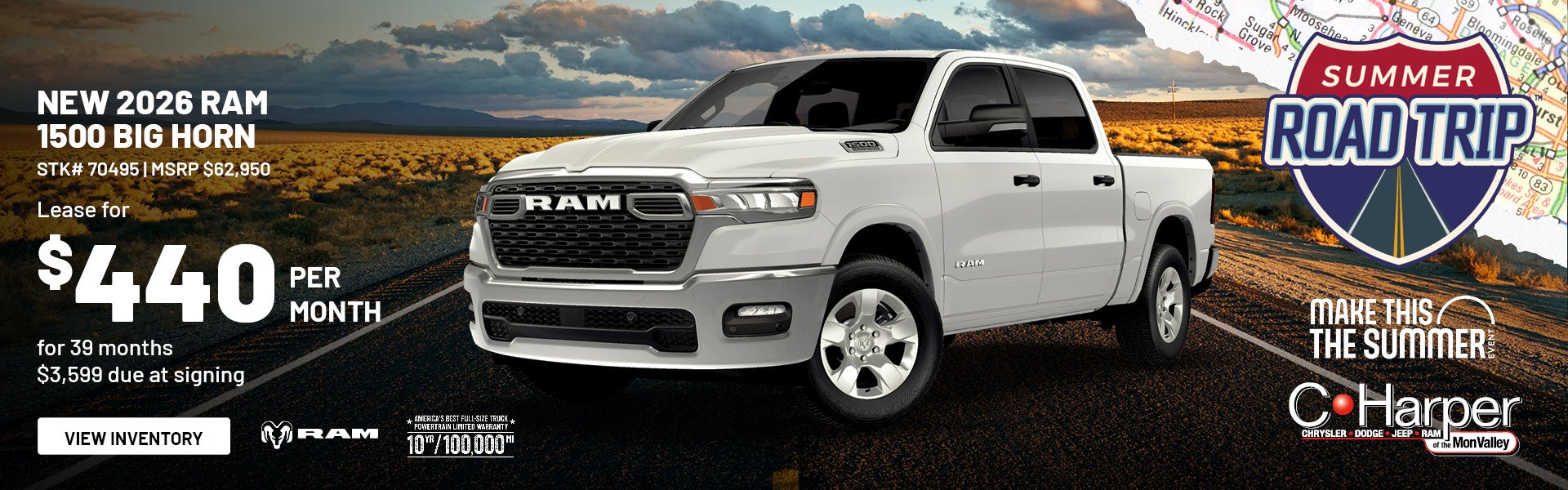 Lease a New 2026 RAM 1500 Big Horn in Belle Vernon, PA