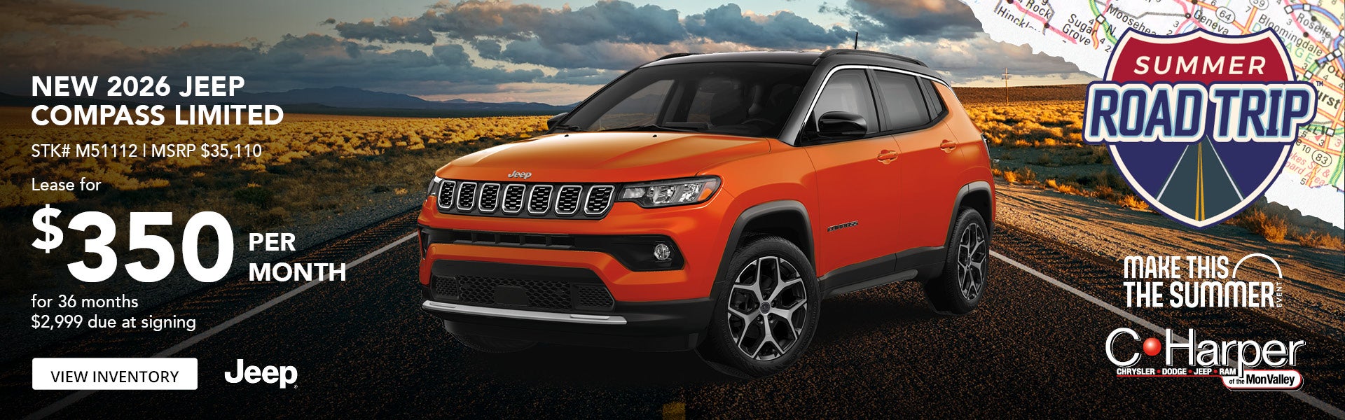 Lease a New 2026 Jeep Compass Limited in Belle Vernon, PA