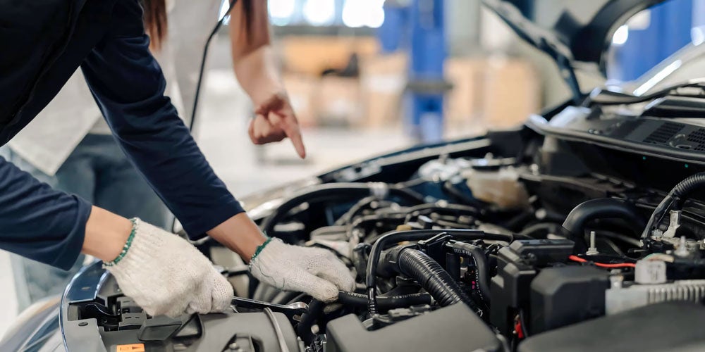 Vehicle engine inspection